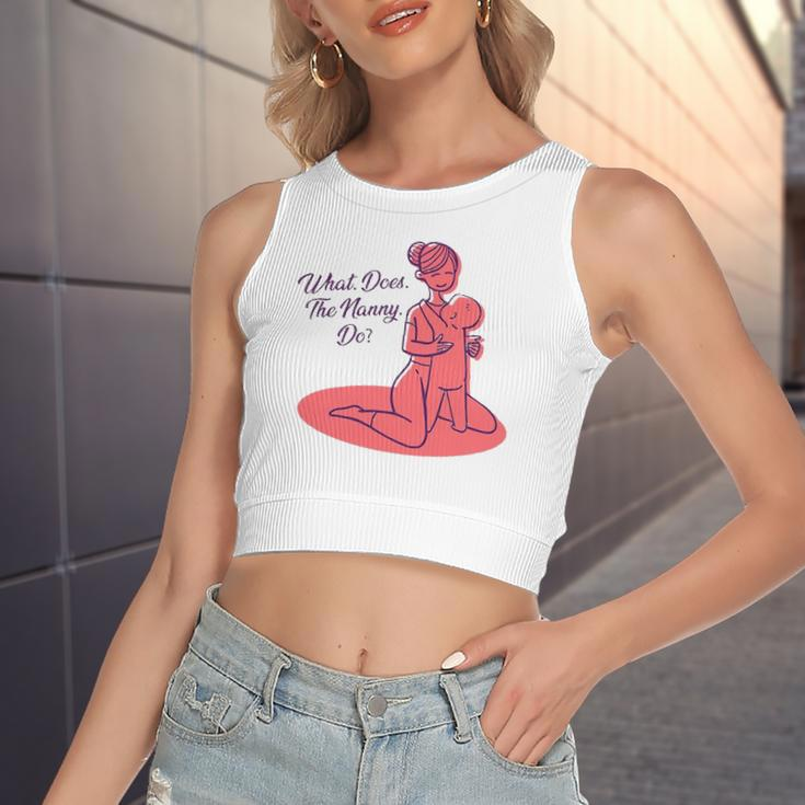 What Does The Nanny Do Christine Brown Women's Crop Top Tank Top