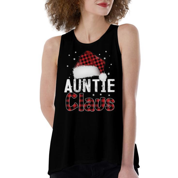 Fun Santa Hat Christmas Costume Matching Auntie Claus Women's Loose Tank Top