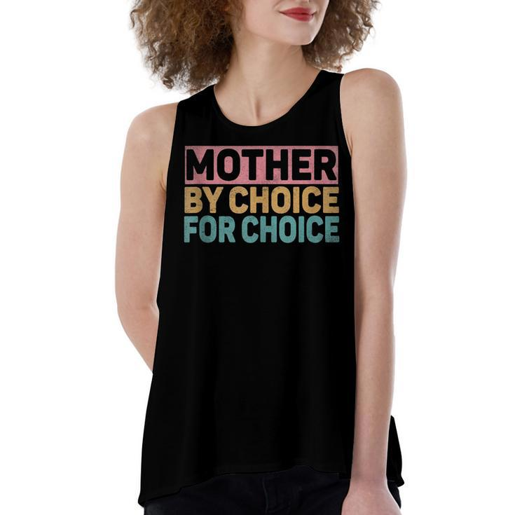 Mother By Choice For Choice Pro Choice Feminist Rights  Women's Loose Fit Open Back Split Tank Top