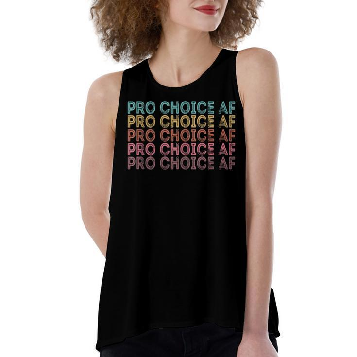 Pro Choice Af Reproductive Rights  V8 Women's Loose Fit Open Back Split Tank Top