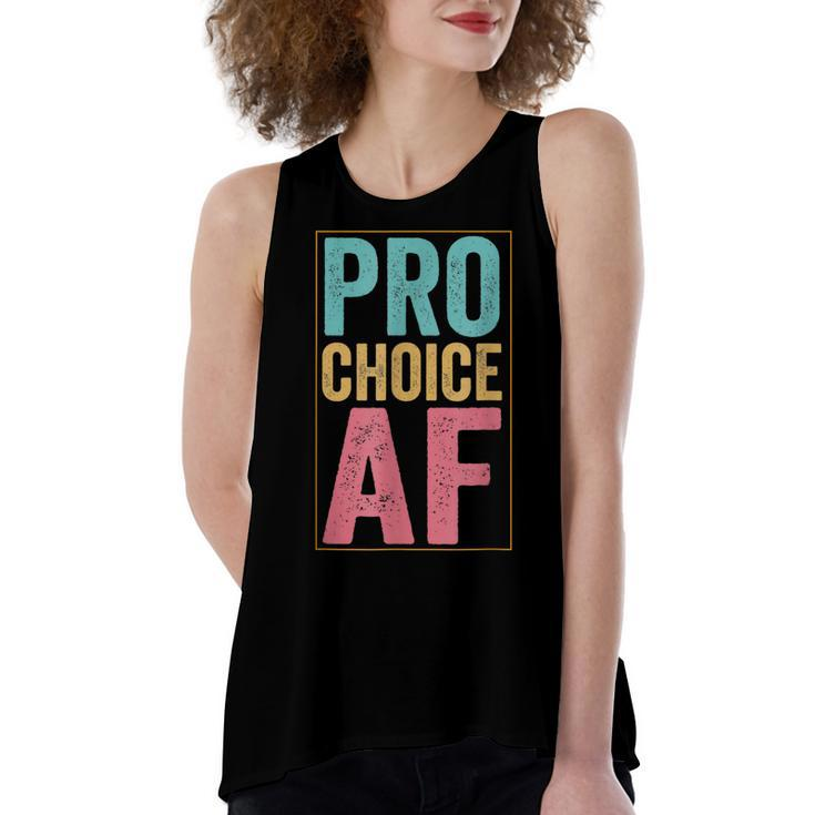 Pro Choice Af  V3 Women's Loose Fit Open Back Split Tank Top