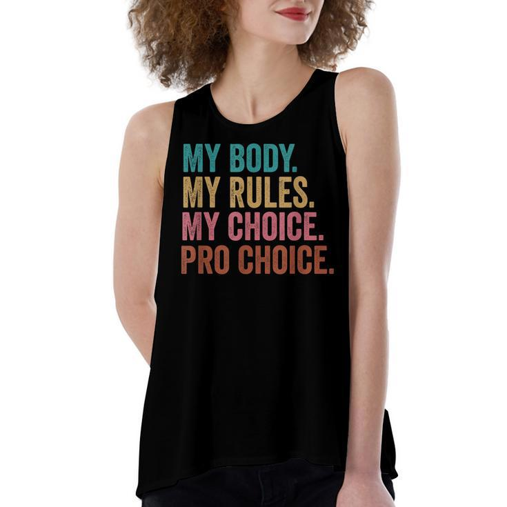 Pro Choice Feminist Rights - Pro Choice Human Rights  Women's Loose Fit Open Back Split Tank Top