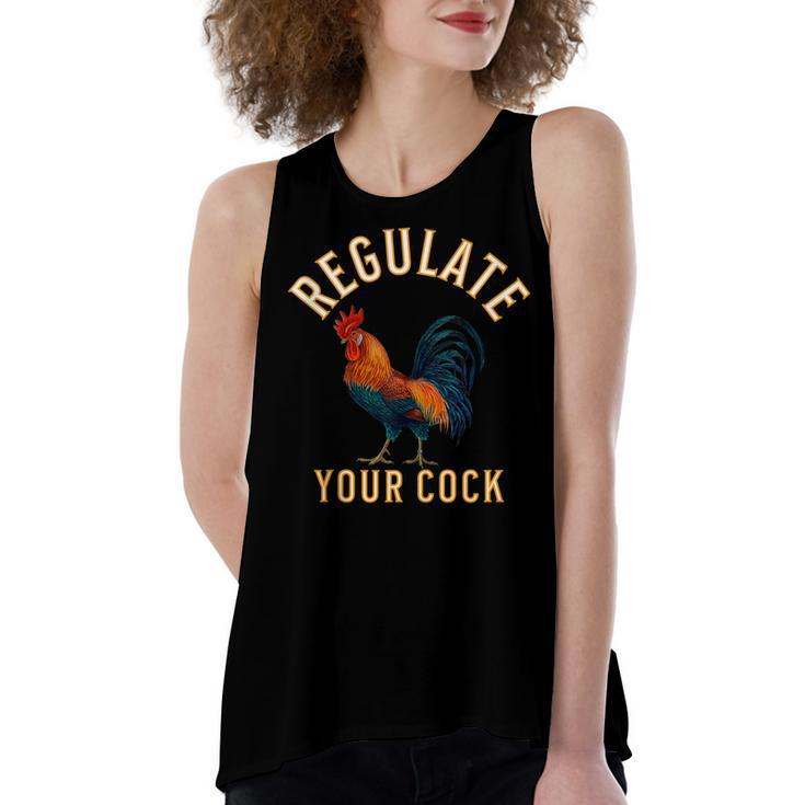 Regulate Your Cock Pro Choice Feminism Womens Rights  Women's Loose Fit Open Back Split Tank Top