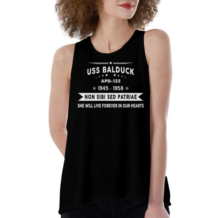 Uss Balduck Apd  Women's Loose Fit Open Back Split Tank Top