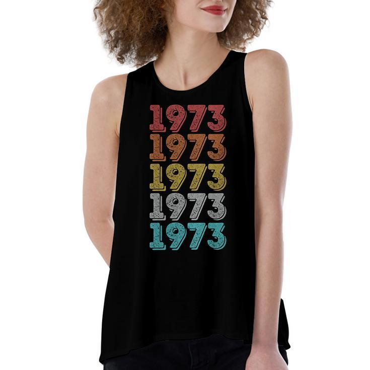 Womens Vintage Pro Choice 1973 Womens Rights Feminism Roe V Wade  Women's Loose Fit Open Back Split Tank Top