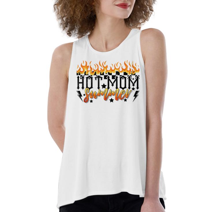 Women's Loose Fit Open Back Split Tank Top