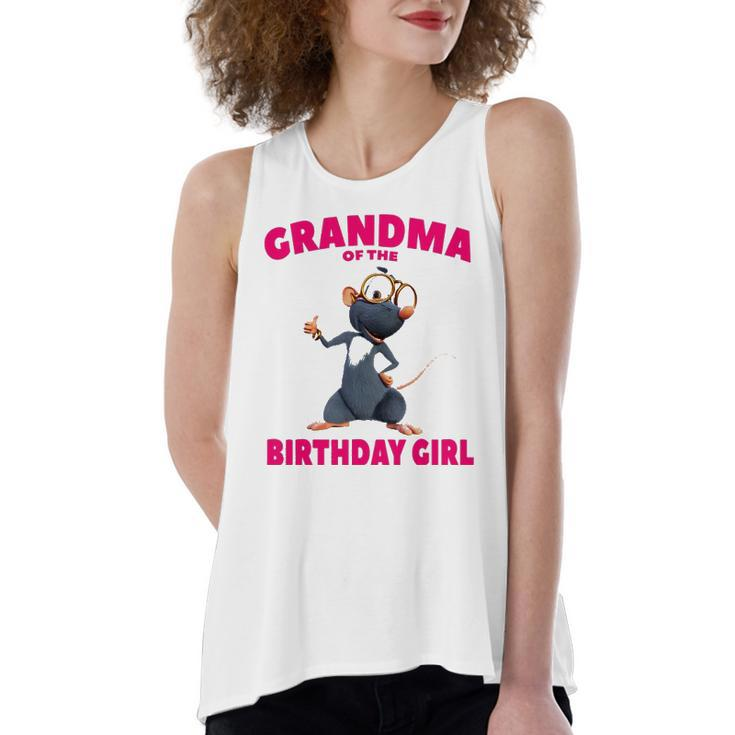 Booba &8211 Grandma Of The Birthday Girl Women's Loose Fit Open Back Split Tank Top