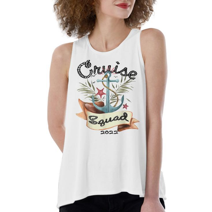 Cruise Squad 2022  Family Cruise Trip Vacation Holiday  Women's Loose Fit Open Back Split Tank Top