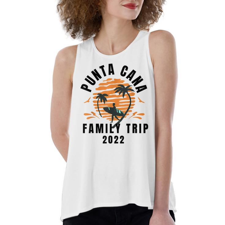 Punta Cana Family Vacation 2022 Matching Dominican Republic  V3 Women's Loose Fit Open Back Split Tank Top