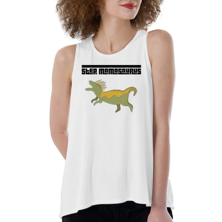 Step Momasaurus For Stepmothers Dinosaur Women's Loose Fit Open Back Split Tank Top