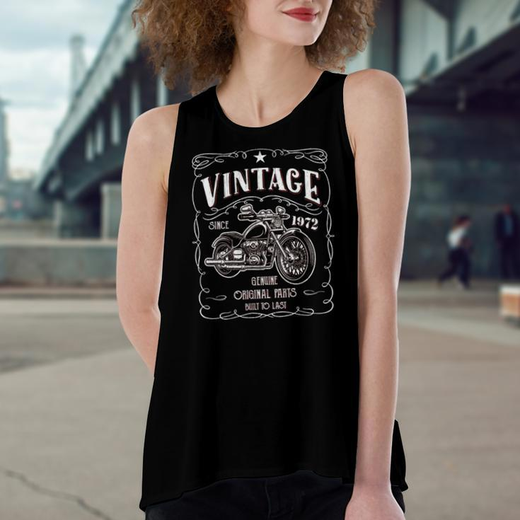 50Th Birthday 1972 Vintage Classic Motorcycle 50 Years Women's Loose Tank Top