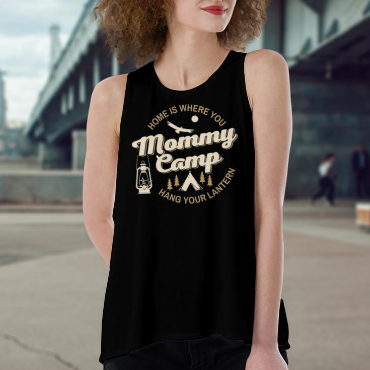 Camp Mommy Shirt Summer Camp Home Road Trip Vacation Camping Women's Loose Tank Top