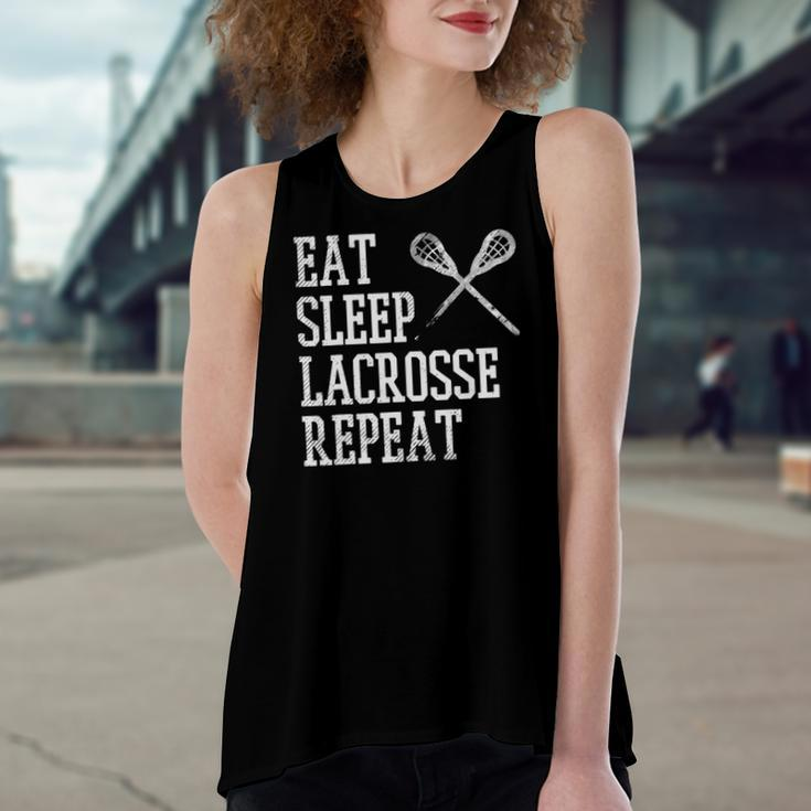 Eat Sleep Lacrosse Repeat Lax Player Women's Loose Tank Top