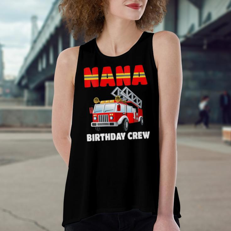 Nana Birthday Crew Fire Truck Birthday Fireman Women's Loose Tank Top
