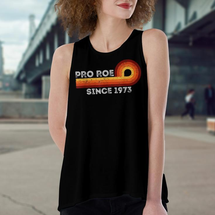 Pro Roe Retro Vintage Since 1973 Womens Rights Feminism Women's Loose Fit Open Back Split Tank Top