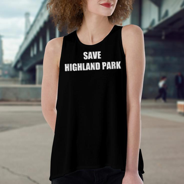 Save Highland Park V2 Women's Loose Fit Open Back Split Tank Top