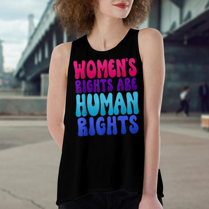 Womens Rights Are Human Rights Womens Pro Choice Women's Loose Fit Open Back Split Tank Top