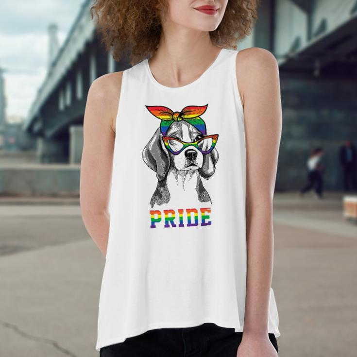 Cute Dog Lover Puppy Owner Beagle Mom Dad Gay Lesbian Lgbt Women's Loose Tank Top