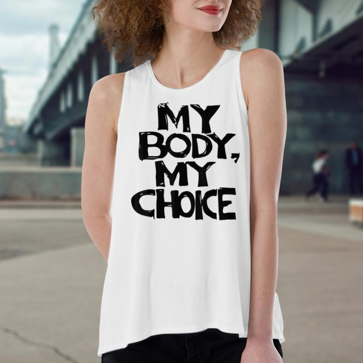 My Body My Choice Pro Choice Reproductive Rights V2 Women's Loose Fit Open Back Split Tank Top
