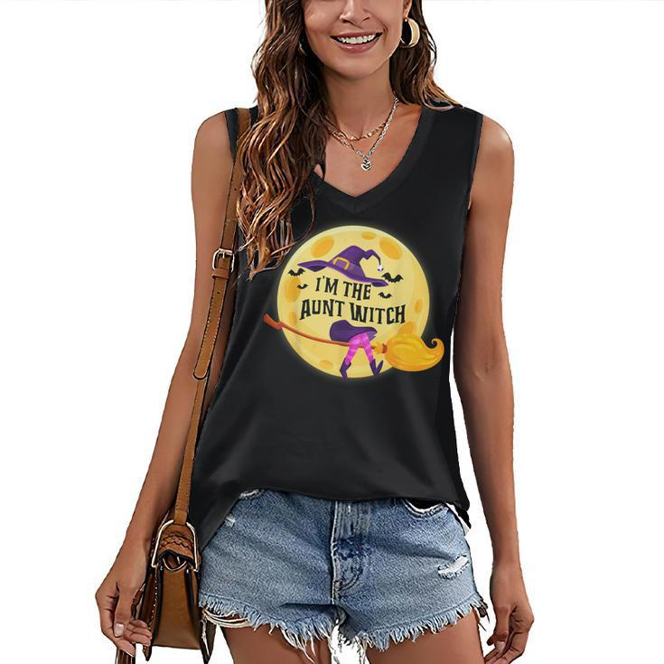 Im The Aunt Witch Halloween Matching Group Costume Women's Vneck Tank Top