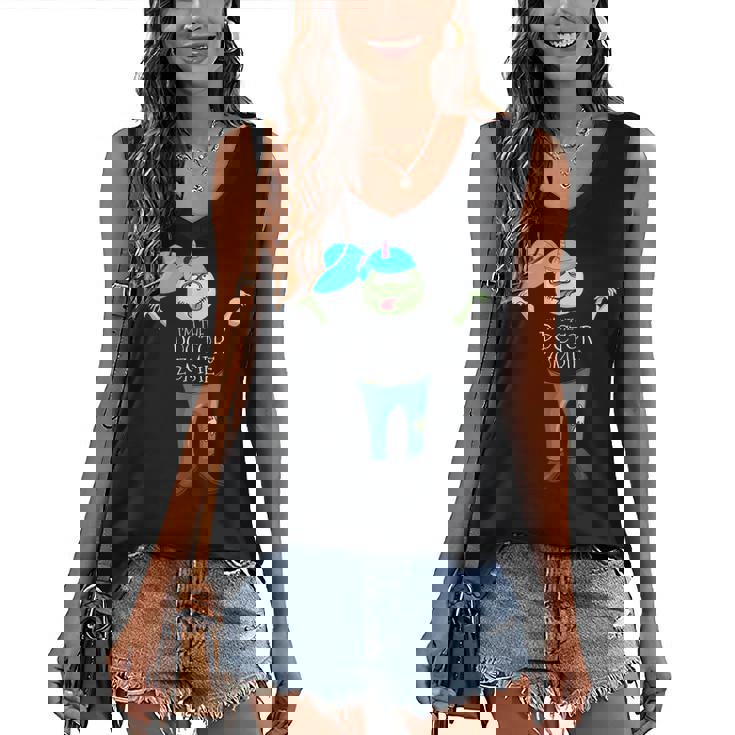 Im The Doctor Zombie Pediatrician Halloween Women's Vneck Tank Top