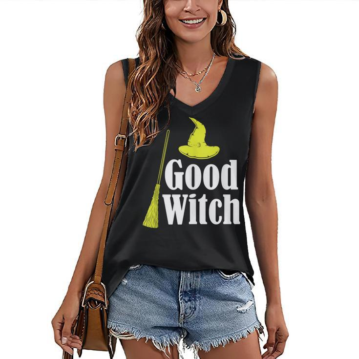 Mens Good Witch Witchcraft Halloween Blackcraft Devil Spiritual Women's Vneck Tank Top