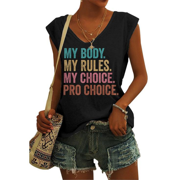 Pro Choice Feminist Rights - Pro Choice Human Rights Women's Vneck Tank Top