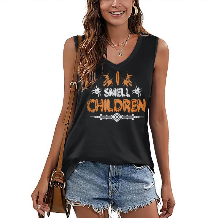 I Smell Children Halloween Witch Scary Hocus Pocus Women's Vneck Tank Top
