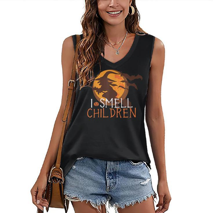 I Smell Children Halloween Witches Costume Women's Vneck Tank Top
