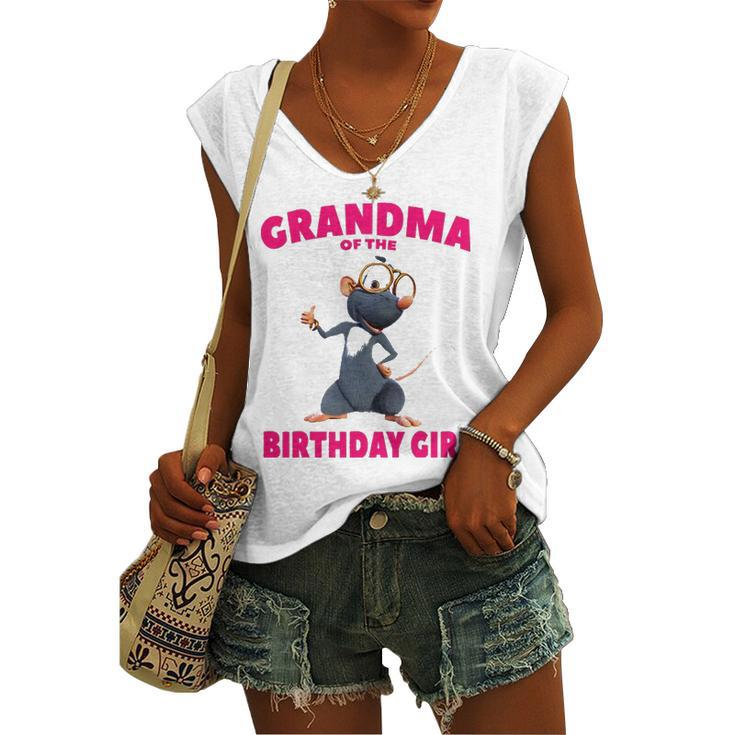 Booba &8211 Grandma Of The Birthday Girl Women's V-neck Tank Top