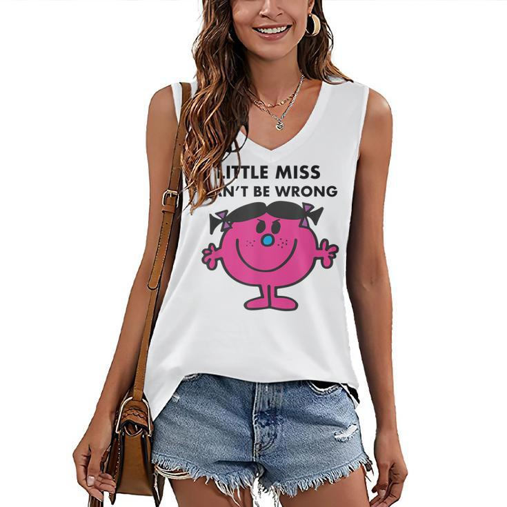 Little Miss Cant Be Wrong  Women's V-neck Casual Sleeveless Tank Top