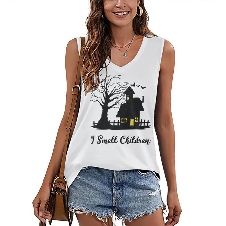 I Smell Children Kids Costume Halloween Witch House Women's Vneck Tank Top
