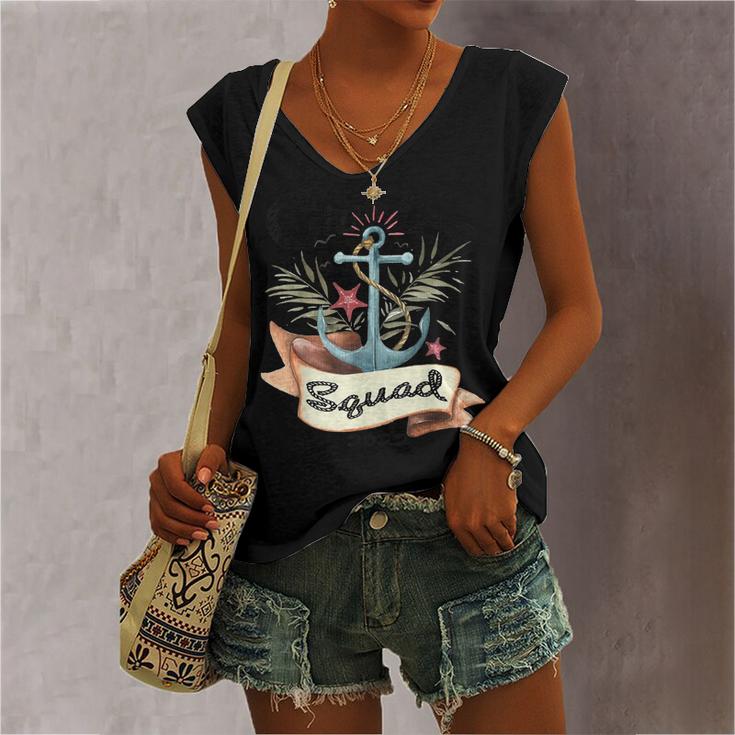 Cruise Squad 2022  Family Cruise Trip Vacation Holiday  Women's V-neck Casual Sleeveless Tank Top