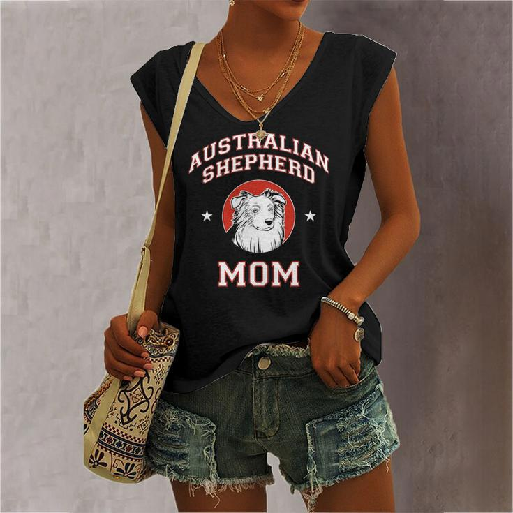 Australian Shepherd Mom Happy Mother&8217S Day Women's V-neck Tank Top