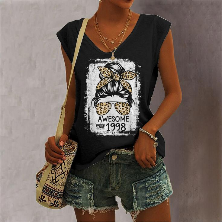 Awesome Since 1998 Vintage 1998 24Th Birthday 24 Years Old Women's Vneck Tank Top