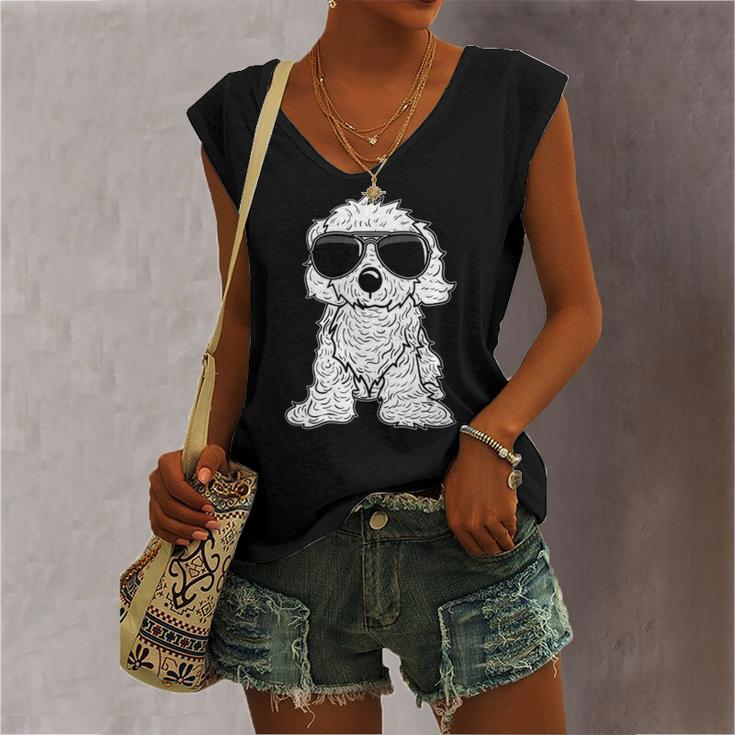 Great For Christmas Very Cool Cavapoo Women's V-neck Tank Top