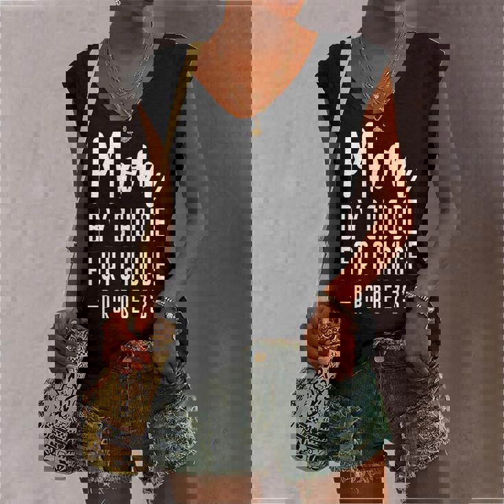 Mom By Choice For Choice Mother Mama Momma Women's Vneck Tank Top