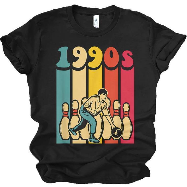 1990S Bowling Retro Vintage Back To The 90S Themed Party  Men Women T-shirt Unisex Jersey Short Sleeve Crewneck Tee