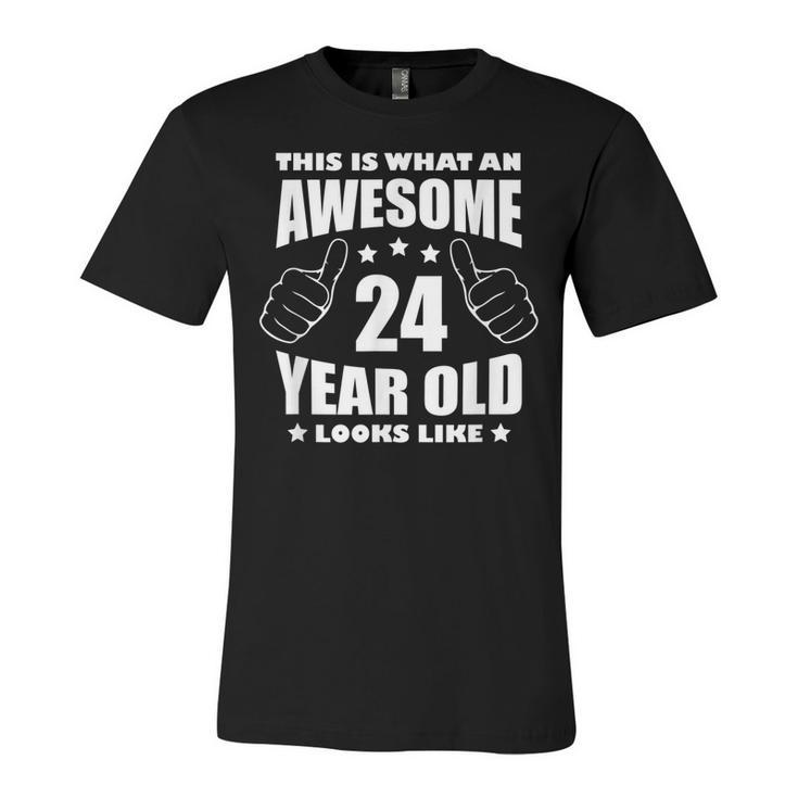 24Th Birthday Awesome Gift For Her 24 Year Old Daughter 1997  Unisex Jersey Short Sleeve Crewneck Tshirt