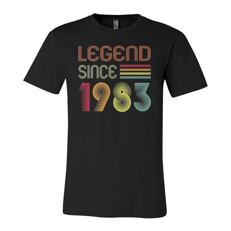 39 Year Old Legend Since 1983 39Th Birthday Retro Jersey T-Shirt