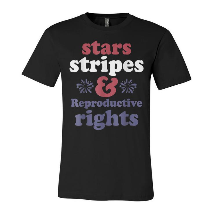 4Th Of July Stars Stripes Reproductive Rights Patriotic  Unisex Jersey Short Sleeve Crewneck Tshirt