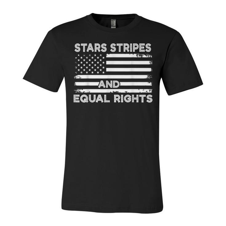 4Th Of July Womens Rights Stars Stripes And Equal Rights  Unisex Jersey Short Sleeve Crewneck Tshirt