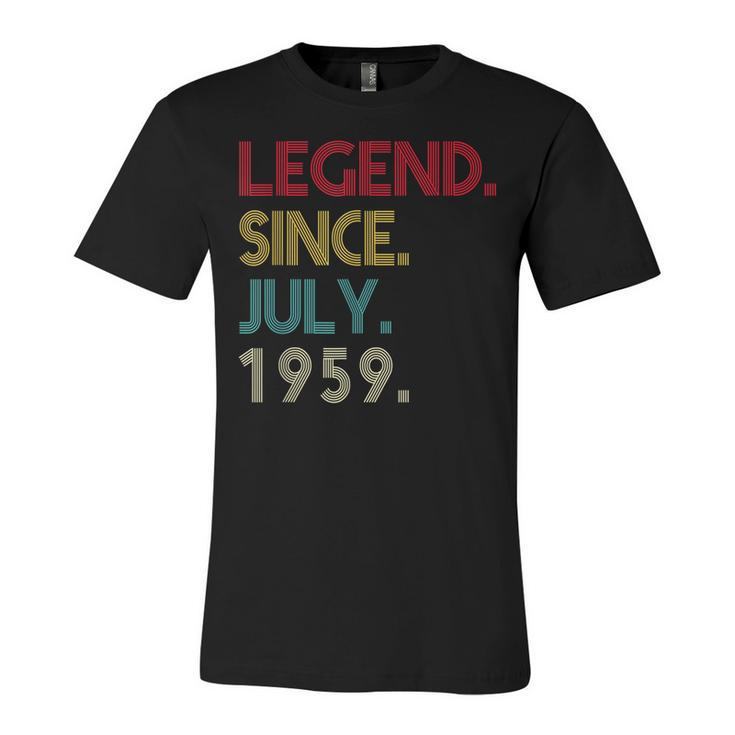 63 Years Old Legend Since July 1959 63Rd Birthday Gifts  Unisex Jersey Short Sleeve Crewneck Tshirt