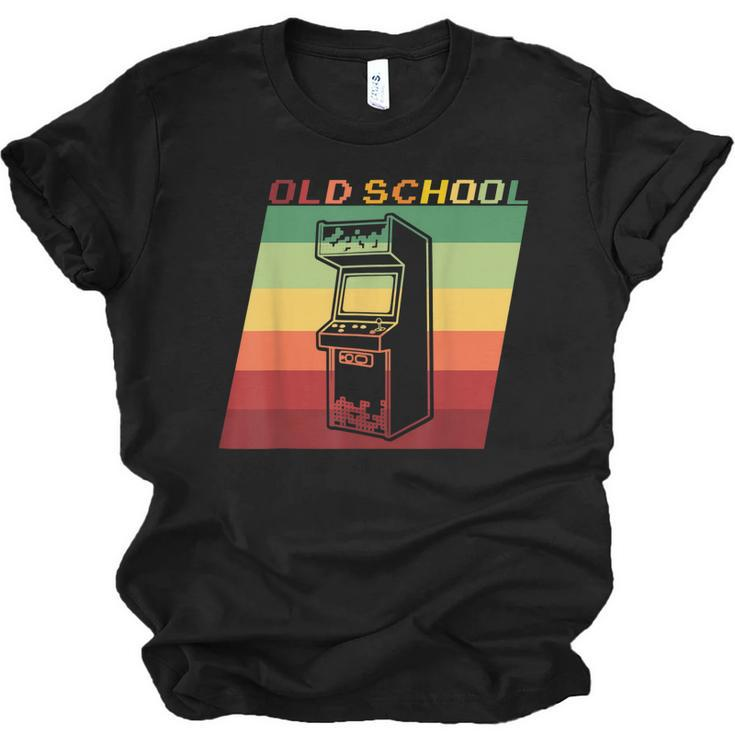 70S 80S 90S Vintage Retro Arcade Video Game Old School Game  V2 Men Women T-shirt Unisex Jersey Short Sleeve Crewneck Tee