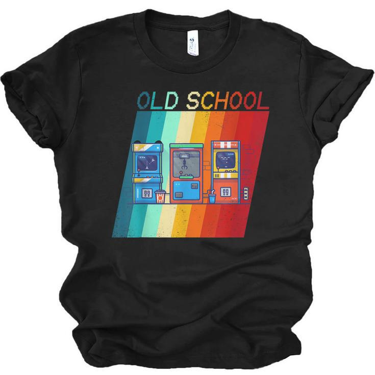 70S 80S 90S Vintage Retro Arcade Video Game Old-School Gamer  Men Women T-shirt Unisex Jersey Short Sleeve Crewneck Tee