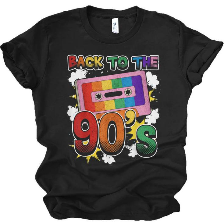 Back To The 90S 90S Disco Radio And Techno Era Vintage Retro  Men Women T-shirt Unisex Jersey Short Sleeve Crewneck Tee