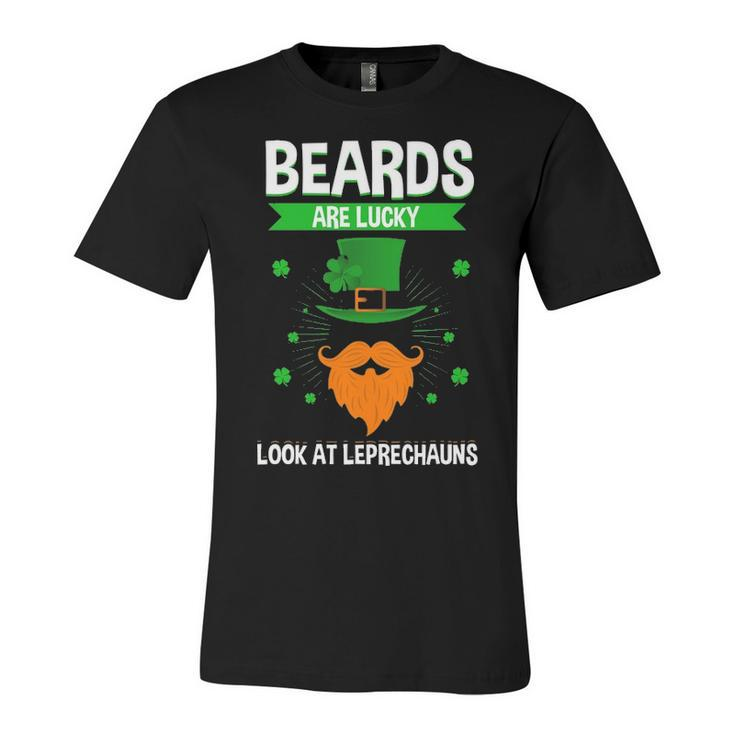 Beards Are Lucky Unisex Jersey Short Sleeve Crewneck Tshirt