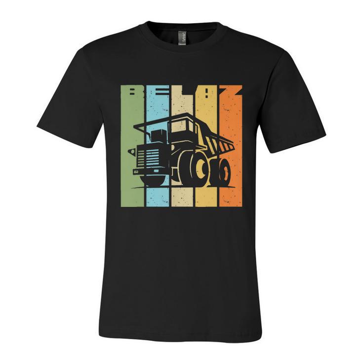 Belaz Dump Truck Construction Machines Driver Work Gift Unisex Jersey Short Sleeve Crewneck Tshirt