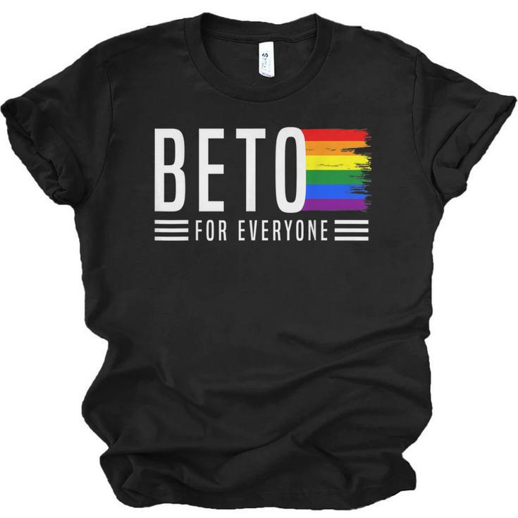 Beto For Everyone Pride Flag  Men Women T-shirt Unisex Jersey Short Sleeve Crewneck Tee