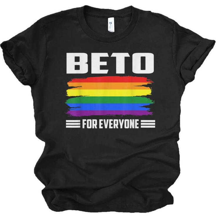 Beto For Everyone Pride Flag   Men Women T-shirt Unisex Jersey Short Sleeve Crewneck Tee